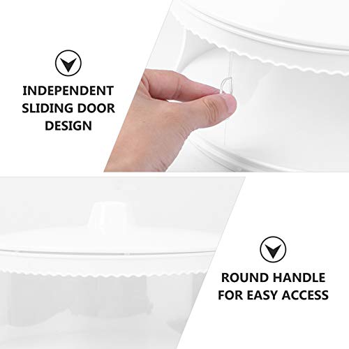 Cabilock — Capa transparente para suporte de bolo, cúpula de queijo de acrílico para decoração de so