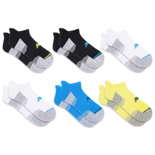 Image of New Balance Unisex Adult Performance Cushioned No Show Socks, 6-12 Pairs