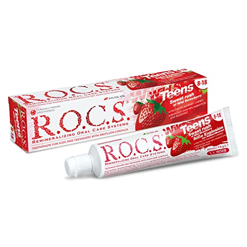 Dentífrico R.O.C.S. Teens Sweet Rush of Wild Strawberries con sabor a fresa salvaje/ROCS Cover