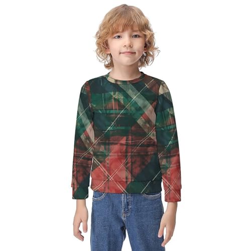 Stewart Hunting Modern TartanChildren's Casual Pullover Sweatshirt Loose Fit10-12Y