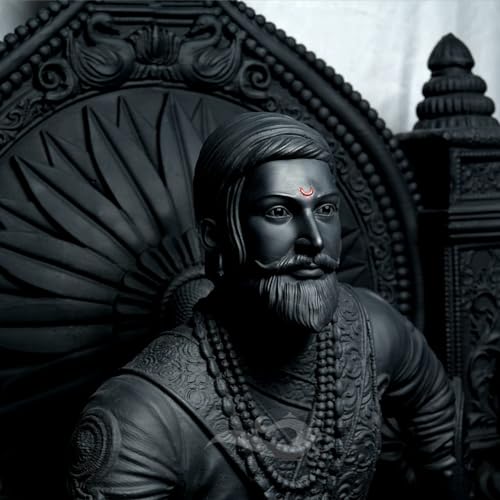 Image of Chatrapati Shivaji Maharaj Statue Big for Home, Mandir, Desk and Gifting - 10 Inches