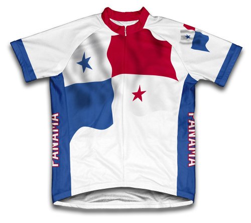 ScudoPro Panama Flag Short Sleeve Cycling Jersey for Men - Size 4XL