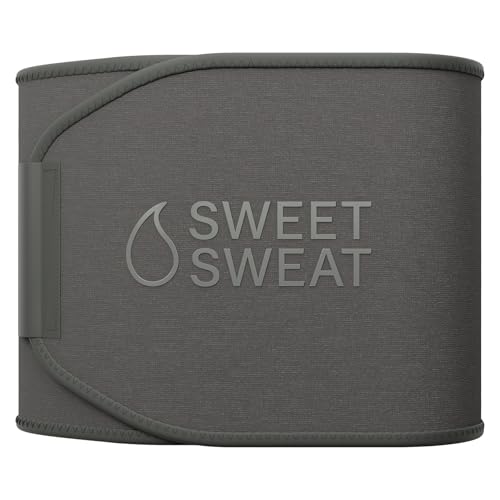 Sports Research Sweet Sweat Waist Trimmer Core Series Medium (Matte Gray)