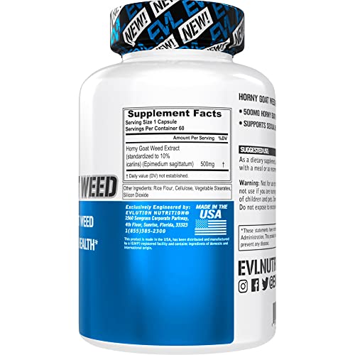 Evlution 818901027497 Evl Horny Goat Weed For Men - Invigorating Male Enhancing Supplement thumb #1