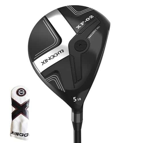XINGGM XF02 Golf Fairway Wood-Premium Golf Club 3 Wood/5 Wood RH High-MOI&Low CG Sole Master The Fairway Wood with Ease (Graphite 5 Wood Regular Right)