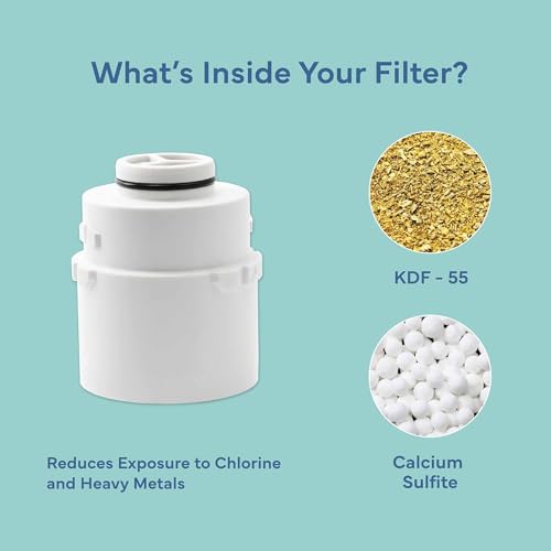 Image of SEVENTY 4-Setting Filtered Shower Head with Shower Filter in Chrome - Helps Reduce Chlorine and Impurities for Healthier Hair, Skin and Scalp, Easy to Install (Model 12155)
