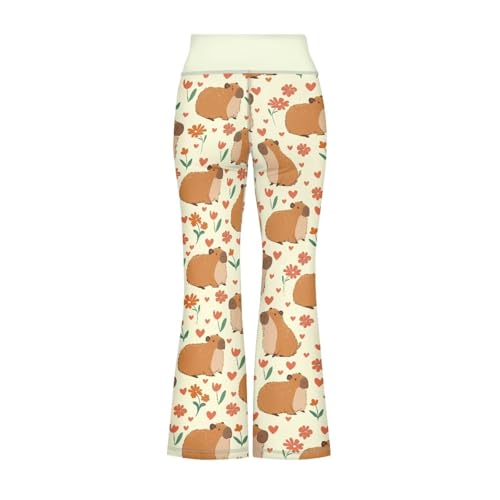 Cozeyat Girl's Flare Leggings High Waisted Bootcut Yoga Pants Kids Dance Bell Bottoms Leggings 5-14 Years2