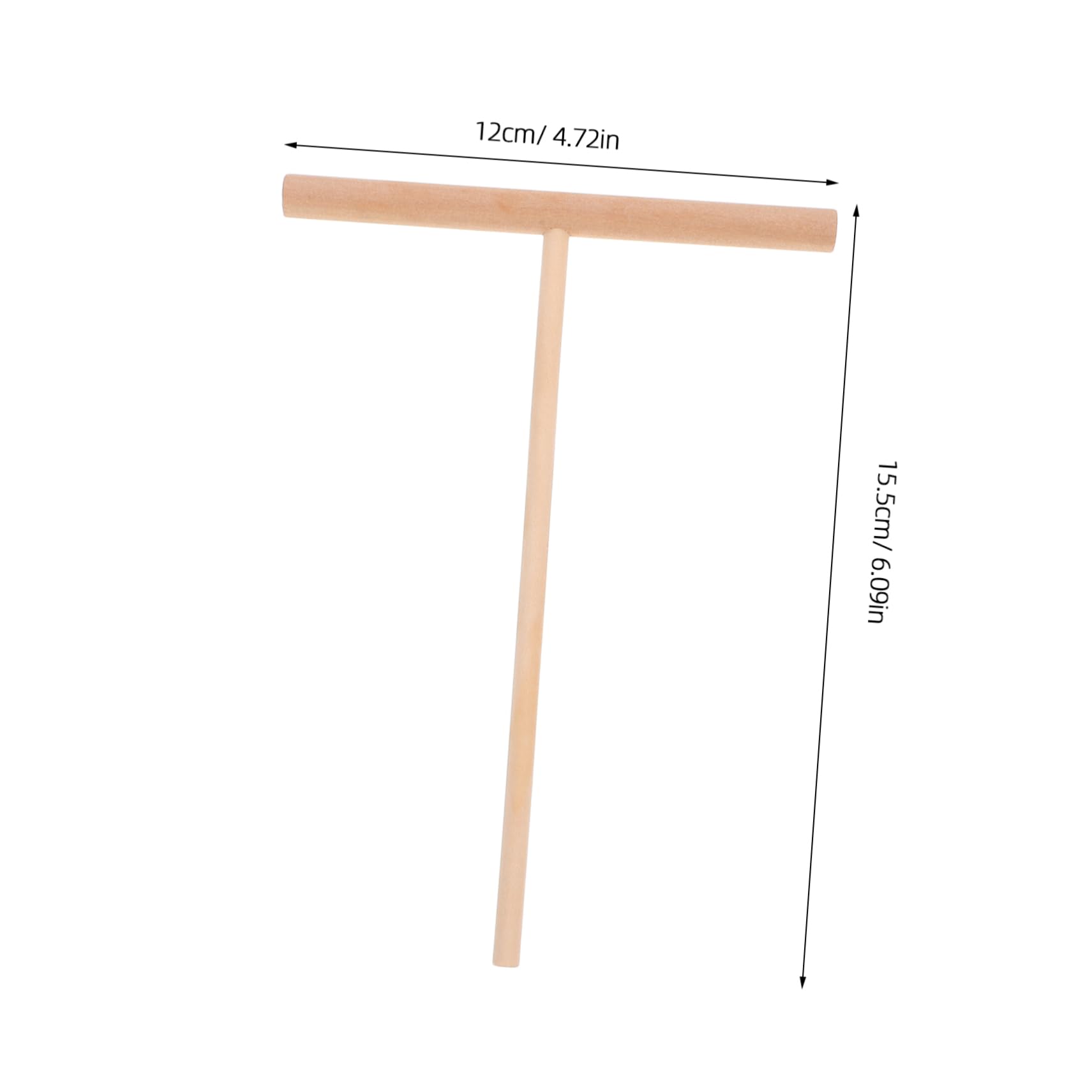 PRETYZOOM Wooden Crepe Distributor Maker Pancake Batter Spreader Easy Dough Spatula for Uniform Paper-thin Pancakes
