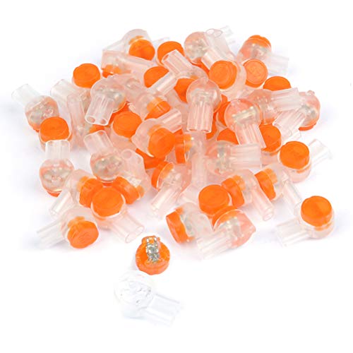 BUYGOO 250 Pcs Data Phone Wire Butt Splice 2/3/T Ports UY/UY2/UR/UR2/UG Crimp Terminal Connectors Assortment Kit - with Connector Crimping Pliers