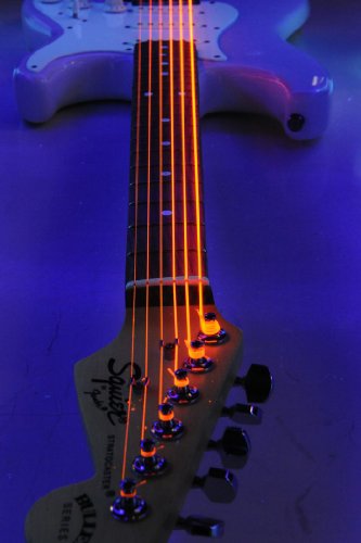 NEON orange hI-dEF electric guitar 009–046/leuchtstoffsaiten (orange) - Les Beatles, Paul McCartney, John Lennon, RIngo Starr, George Harrison NEON orange hI-dEF electric guitar 009–046/leuchtstoffsaiten (orange) – Image 3
