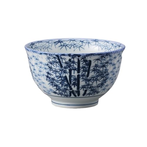 エールネット(Ale-net) 湯呑 煎茶碗 千茶碗 9×5.5cm 170cc 有田焼 若竹反千茶 食洗機対応 電子レンジ対応 日本製