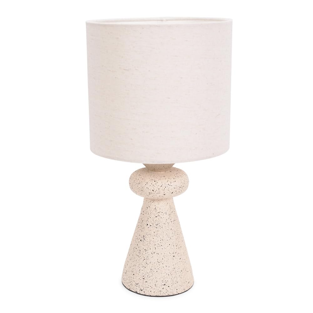 ValueLights - Cady Table Lamp - Stone Effect - Cream