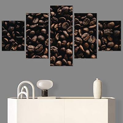 SIGNWIN 5 Panel Canvas Wall Art Abstract Colorful...