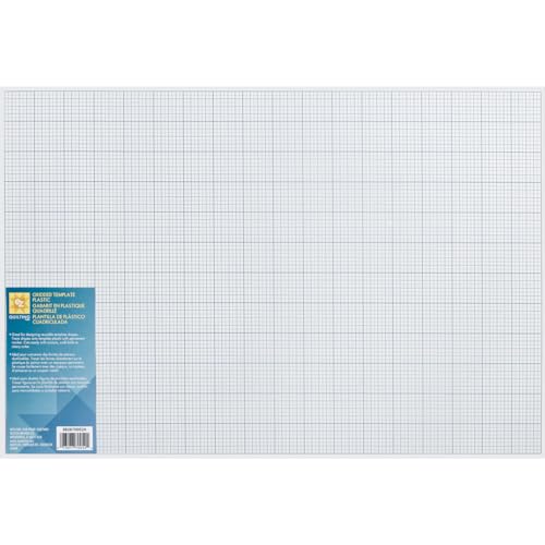 Wrights Products 670052 Gridded Plastic Template, by The Yard, Blue
