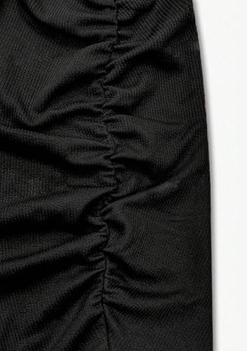 GORIFE Womens Stretch Office Fishtail Skirts Pencil High Waist Skirt Below Knee Fitted Skirt3