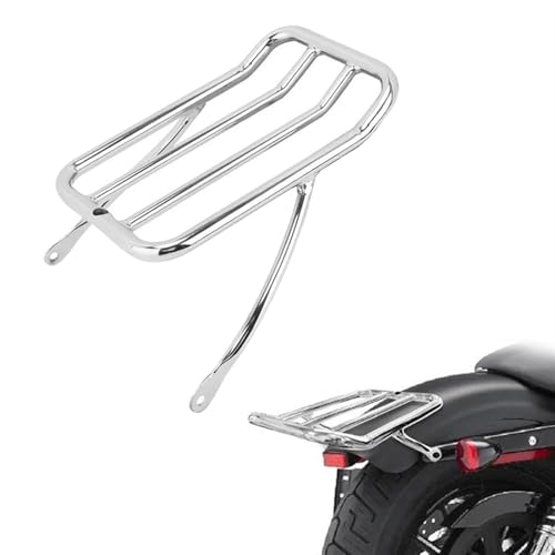Porte-bagages arrière en acier rigide chromé ou noir pour Harley Davidson Sportster XL