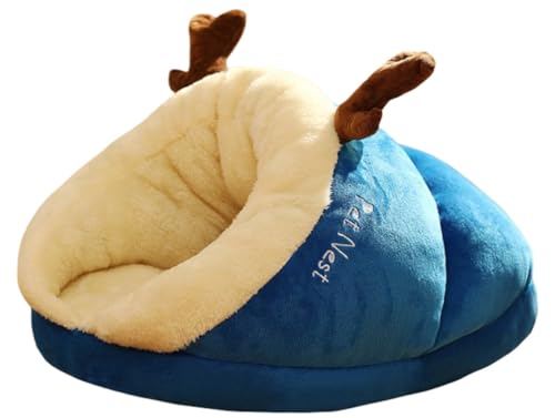 Fiegcit 猫 寝袋 猫 ベッド 冬 猫 布団 猫用ベッド 犬小屋 室内 猫布団 キャットハウス 猫 寝床 ペットベッド 小型犬 暖かい 猫? 猫ハウス 犬 ベッド 滑り止め 洗える 犬 布団 犬用ベッド 猫ベッド ペット用ベッド 猫ベッド暖かい 保温