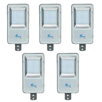 Forus LED Street Light 60W Waterproof 10 Years Warranty, Cool White Street Light, Street Light 60 Watt LED for Home, Street Lights Outdoor, Street Lamp, LED Street Road Lights 5Pc