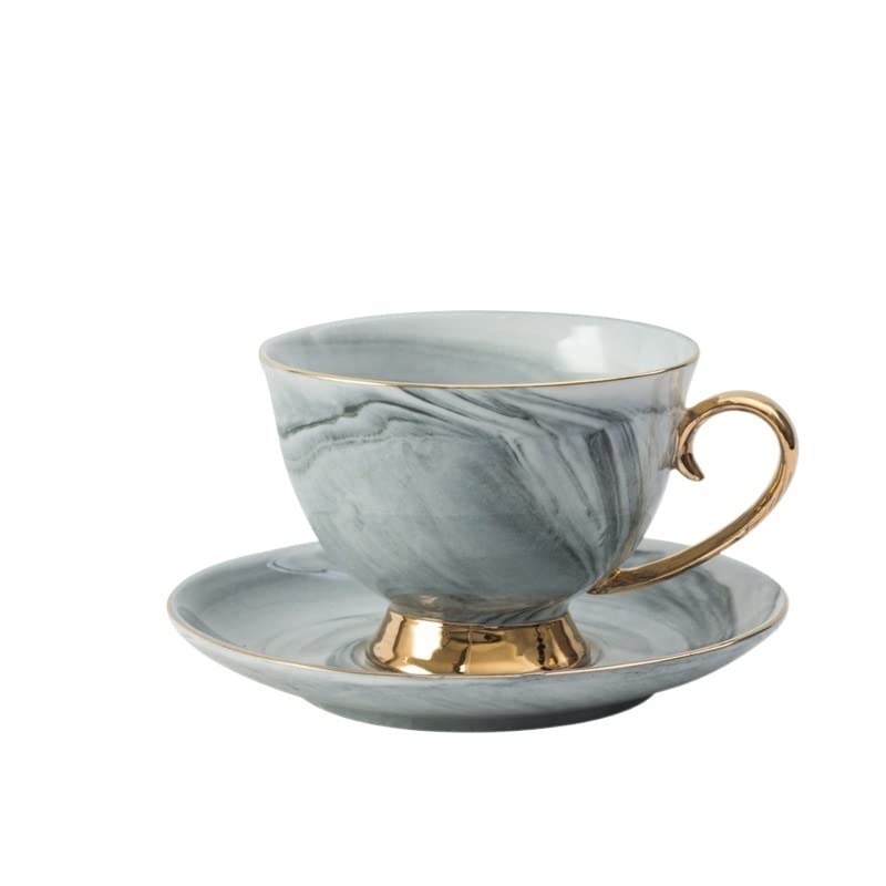 Kubek do kawy, prezent dla taty, kubek na prezent, kubek do kawy prosty wzór marmuru ceramiczny zestaw filiżanek do kawy i spodków filiżanka do herbaty popołud