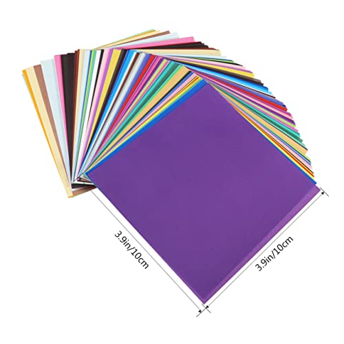 VILLCASE 50 Folhas De Artesanato Para Papel Colorido Para Papel De Origami Para Papel De Construção