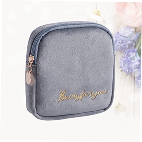 Bolsa de almacenamiento higiénica portátil gris 13x4 cm miniatura 3