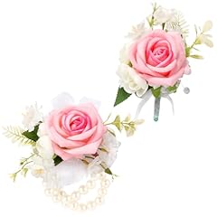 Pink 1 Boutonniere&1 Wrist Corsage