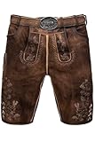  Edelnice Trachtenmode Kurze Hirsch Lederhose Franz sämisch gegerbt Gr. 46-62 (DE/NL/SE/PL, Numerisch, 66, Regular, Regular, Braun)
