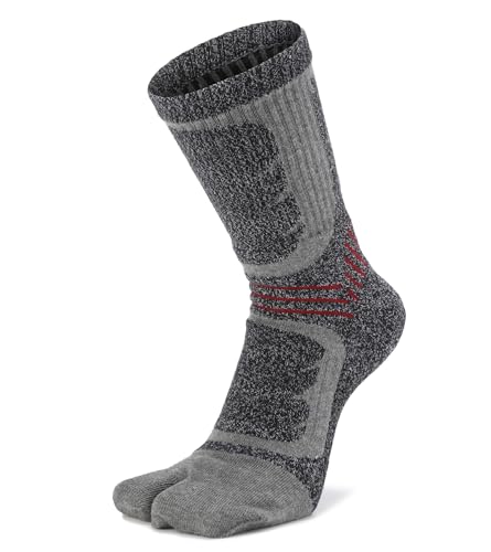 Tabi Socks Flip Flop Big Two Toe Split Crew Cushion Athletic Hiking Terry Cushioned Cotton for Men Women Unisex 3 Pairs2