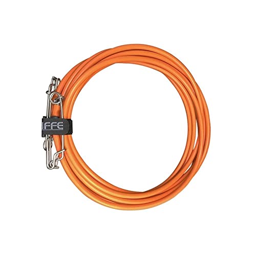 Riffe Heavy Duty Vinyl Float Line Assembly for Spearfishing and Freediving (Orange 25Ft)