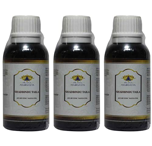 Prana Ayurveda Taila (30ml) Ayurvedic Nasya Oil, 100% Natural Herbal Nasal Drops for Sinus Relief (Pack of 3, 90ml) 1