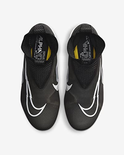 Image of Nike Alpha Menace Elite 3 White /Particle Grey /Opti Yellow /Black Mens Football Cleat.