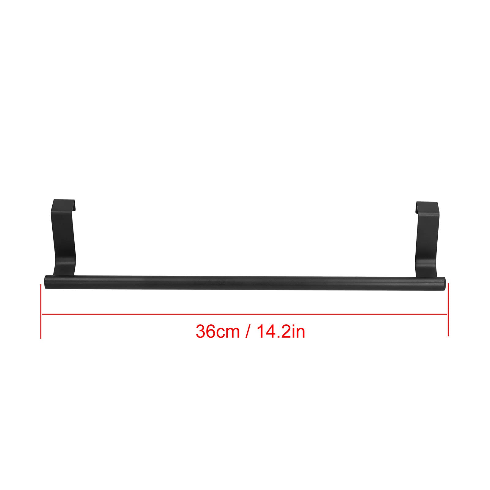 CHICIRIS Porte-Serviettes Noir Durable pour Porte D'armoire – Lot de 2 Porte-Serviettes Suspendus pour Usage Domestique et Hôtelier, en Acier Inoxydable, Facile d'entretien et Design Peu Encombrant