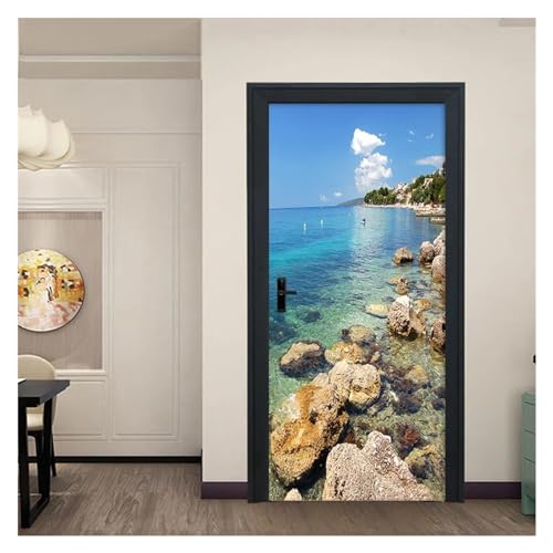 Étiquette murale pour porte stickers décoration maison 95x215cm - 2