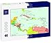 Lais Puzzle Carte Amérique Centrale et Caraïbes 1000 Pièces
