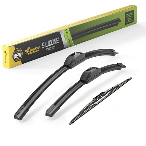 Image of Raidbee Silicone Windshield Wiper blades 3 pack Replacement for HONDA CR-V CRV 2012-2016 All-Season Silicone Windshield Wipers 26 inch 16 inch 13 inch
