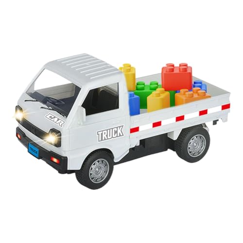 ccuzs Remote Control Truck, 1:16 RC Electric Pickup, Realistic Construction Vehicle with LED Lights, Drift Auto Toy for Kids, Fun Transportation Gift for Boys & Girls