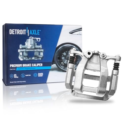 Image of Detroit Axle - Rear Right Brake Caliper for GMC Acadia Buick Enclave | Cadillac XT5 XT6 Chevy Blazer Traverse Limited, Passenger Side Disc Brake Caliper with Bracket Replacement