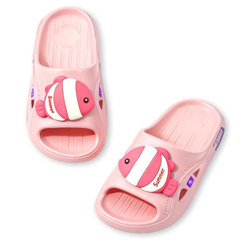 Image of Kids Cloud Slides Boys Girls Slides Non-slip Summer Beach Pool Shoes EVA Girls Everday Slip on Slide Sandals Garden Slippers Bathroom Shower Shoes