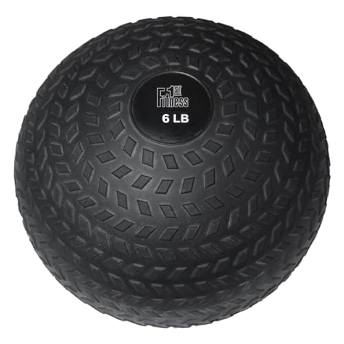 Fitness First Slam Ball, Easy-to-Grip, Sand-Filled Medicine Ball for Exercise ...