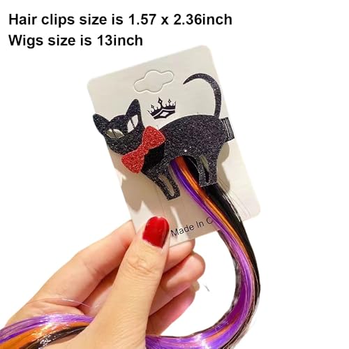 Pinzas para cabello Halloween 4pcs para mujer miniatura 6