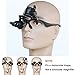 Tmango Magnifying Glasses, Jewelry Loupe, Eyewear Miniature Magnifying Glass Loop, 10x 15x 20x 25x Magnifier Headset Hands Free with LED Lights