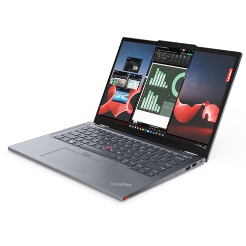 Image of Lenovo ThinkPad X13 Yoga Gen 4 13.3 inch WUXGA 2-in-1 Touchscreen Laptop, Intel Core i7-1365U 1.8GHz, 16GB RAM, 512GB SSD, Windows 11 Pro, Storm Gray