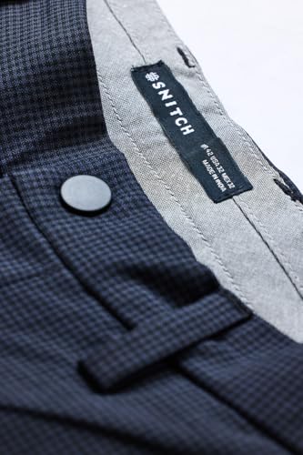 Image of SNITCH Men Chinos | Slim Fit Mid Rise Solid Pattern | Cotton Blend with Medium Stretch & Smooth Texture | Button & Zip Closure for Casual & Street Wear