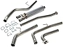 DNA MOTORING CBE-NTT07-56L Stainless Steel Cat Back Exhaust System [Compatible with 04-15 Nissan Titan]