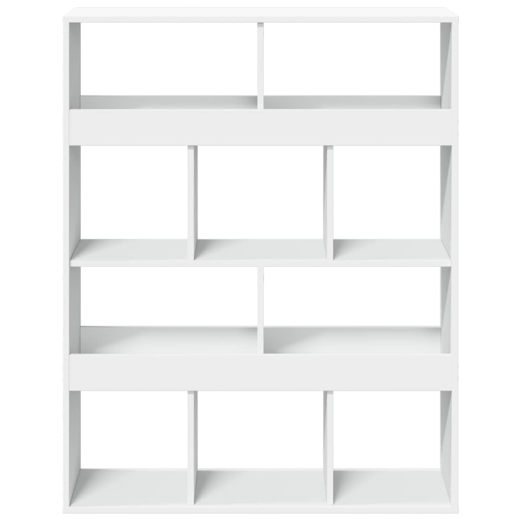 Bücherregal Weiß 100x33x125,5 cm Holzwerkstoff Standregal