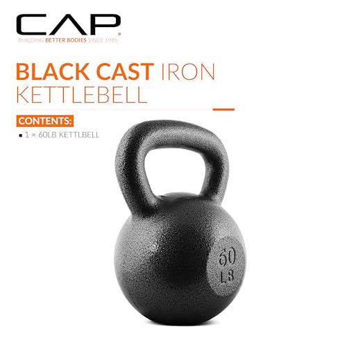 Image of CAP Barbell Cast Iron Kettlebell - Singles and Sets, Multiple Weight Choices