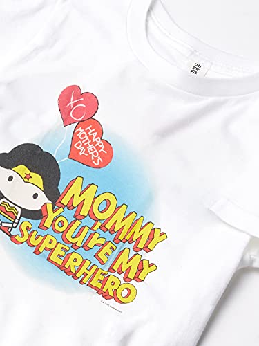 WARNER BROS Wonder Woman Mommy Superhero Boy's Premium Solid Crew Tee2