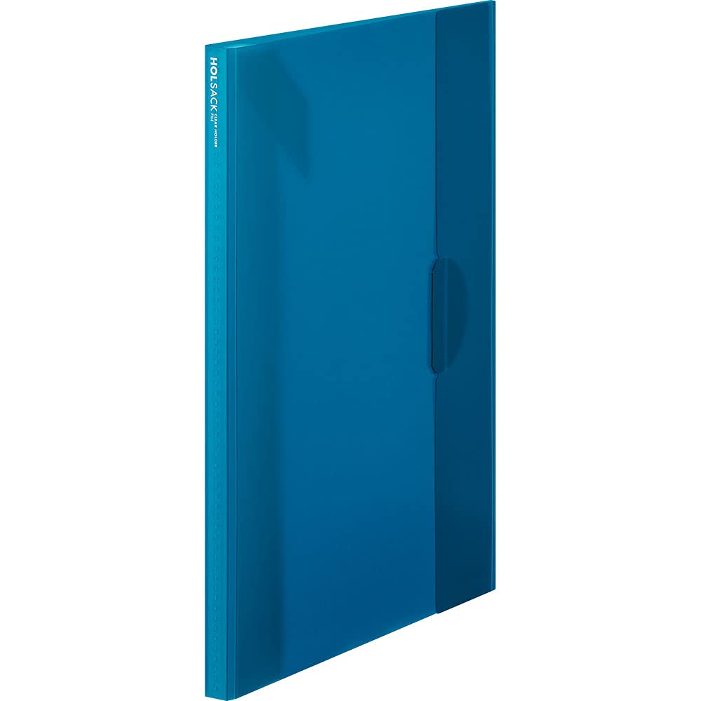 Kingjim 6191TW Miss Holsack File Clear Holder File, Holds 12 Sheets, Light Blue