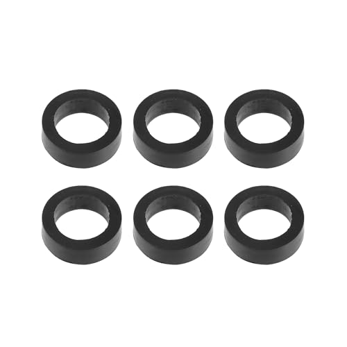 16636-0B010 Fuel Injector Seal O-Ring for Nissan Frontier 1999-2004 / Injector Lower Insulator/Durable / 6 Pcs Black