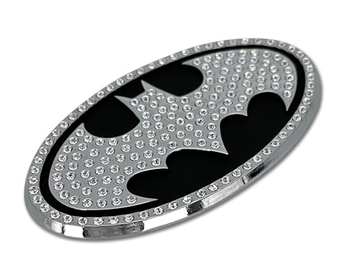 Image of Elektroplate Batman Bat Signal Crystal Superhero Car Emblem
